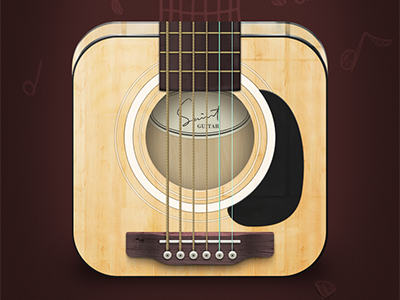 Guitar design guitar icon saint