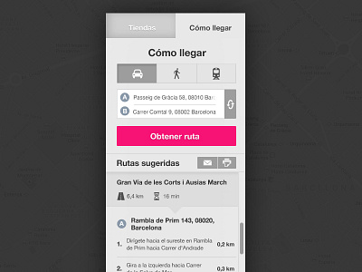 Locator flat flatdesign locator route tabs