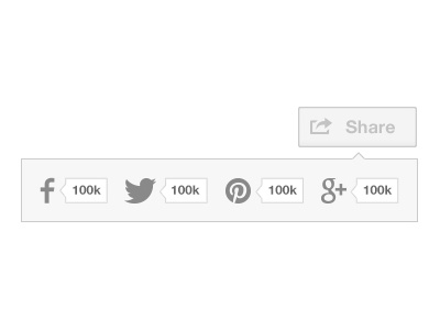 Share button grey share social