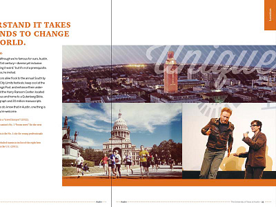 UT View book admissions austin brochure college location photography story student typography university