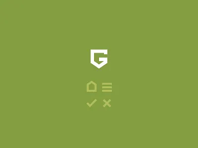 G brand icons logo security shield