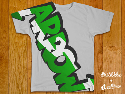 Arrow Shirt competition dribbble playoff shirt t shirt threadless