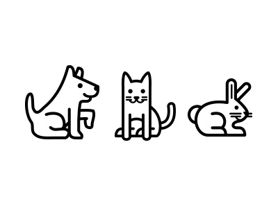 Vicious Animals animals icons line art