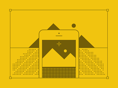 Reality - Focus Series contrast flat focus frame landscape ui yellow