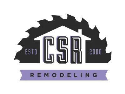 CSR Remodeling blade construction design graphic home house icon logo remodeling roof saw tools
