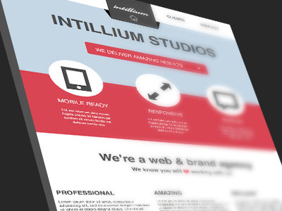 Flat Website Template flat site ui webdesign website