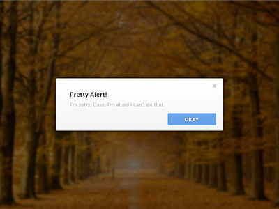 Pretty Alerts alert background blue design modal pretty stop reading this ui ux white window