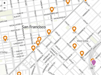 Find Locations location map pins