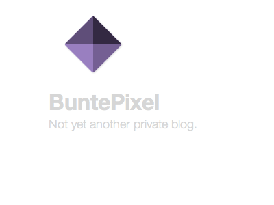 Logo for BuntePixel.org 07/2013 flat logo pixel purple simple square