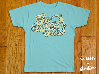 Go with the Flow contest shirt summer threadless tshirt typography