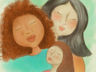 Gamily family gamily illustration manga studio watercolor