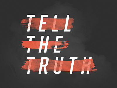 Tell The Truth paint splash texture web