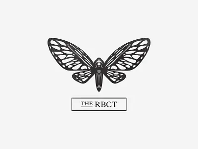The Rainbow Country black brand branding butterfly design graphic logo rainbow country logotype mark symbol white