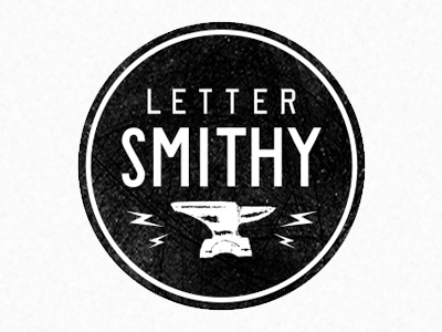 Lettersmithy Logo hand lettering logo