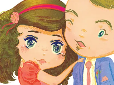 Wedding Chibi anime chibi love manga wedding