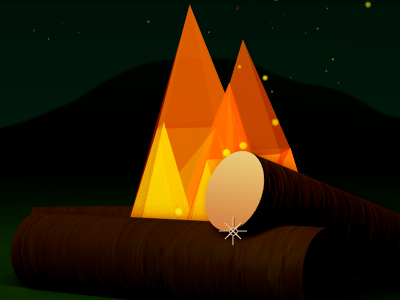 Pixel Fire ae camping design fire graphics justin kohse motion pixel plexus