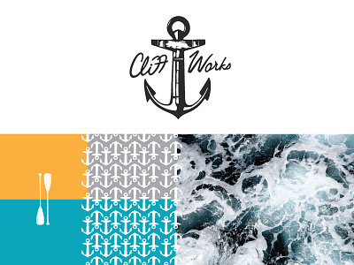 Cliff Works anchor boat branding identity lake logo minnesota ocean paddle water