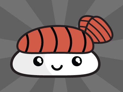 Spicy Tuna Sashimi japanese kawaii sashimi sushi tuna vector