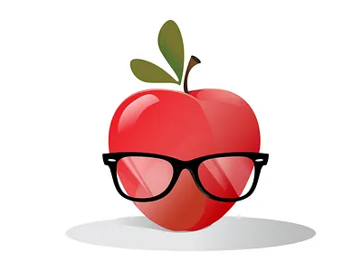 Teching Class icon WIP 3d apple blog icon logo red teaching