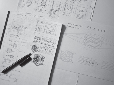 Urbart Logo Progress d design dh graphic logo sketch urbart wireframes