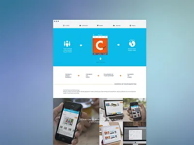Landing Page New Project agenceme blue client landing m leg mock up page project topbar ui ux website