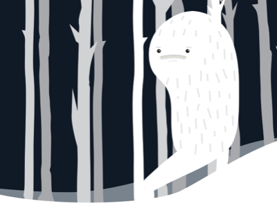 Winter Creature creature illustration monster winter wip