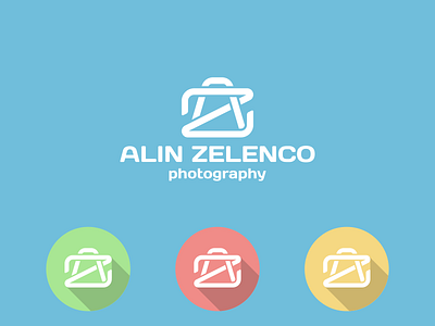 Photographer Monogram - Alin Zelencon a brand mark camera flat icon logo minimalist photo photo logo photographer monogram photography z