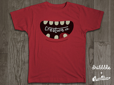 Creature Co. drawing illustration logo rebound t shirt