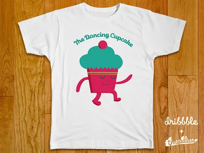 The Dancing Cupcake cupcakes illustration playoff rebound sweet threadless