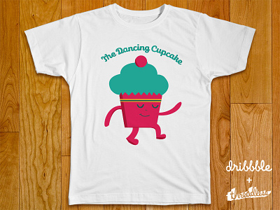 The Dancing Cupcake cupcakes illustration playoff rebound sweet threadless