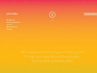 Startup's Homepage clean gradient homepage simple site startup