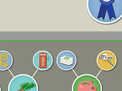 badging badge badging blue education illustration ribbon