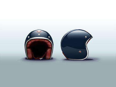 Ruby Helmet Illustration blue fun helmet icon illustration photoshop ruby