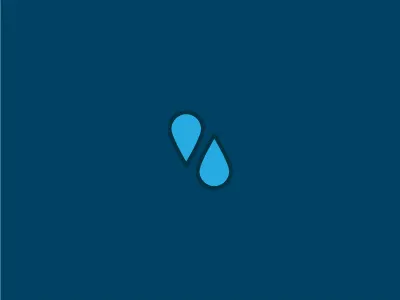 Icon vs Icon blue icon illustration locate locator water drop