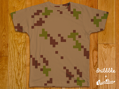 Pixel Camo Co. camo pixel playoff t shirt threadless thribbble