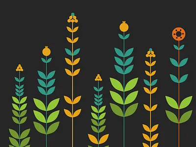 Vector Simple Flowers