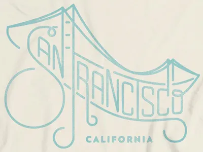 San Francisco Shirt california cotton bureau san francisco shirt type typography