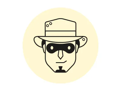 Olly Pic 02 flat hat hatchers illustration mask olly portrait vector