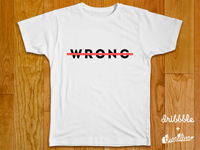 Wrong company t-shirt apparel brand branding clothes logo logotype t shirt threadless wrong