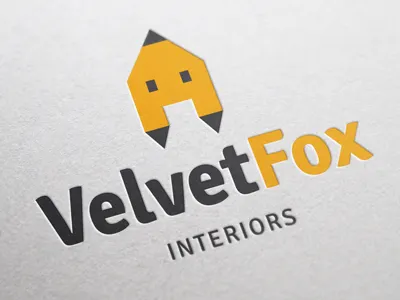 Logo Concept for Interiors Company brand identity fox interior interior design interiors logo velvet