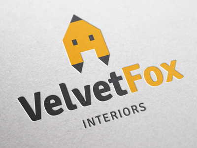Logo Concept for Interiors Company brand identity fox interior interior design interiors logo velvet