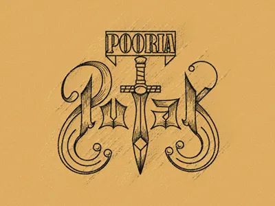 Pooria Putak 1ta brand hosseinyektapour logo mark pooria putak retro