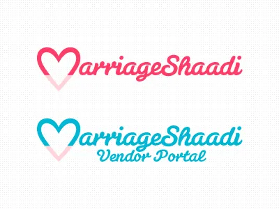 MarriageShaadi Logo heart indian logo logotype love mark marriage shaadi wedding