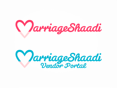 MarriageShaadi Logo heart indian logo logotype love mark marriage shaadi wedding