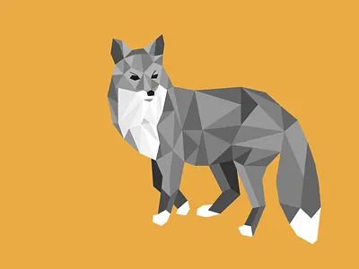 Fox Shapes — Learn to Draw Marathon, Day 3 fox geometric illustration illustrator triangles