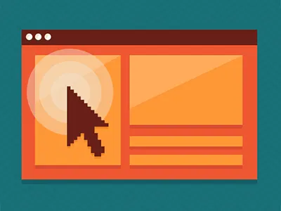 Pay Per Click flat illustration pay per click