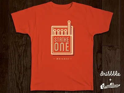 Strike One Matches – Threadless x Dribbble archery design dribbble logo match matches range shirt threadless tshirt