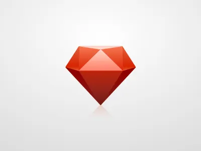 Ruby gem .sketch gem icon red ruby vector