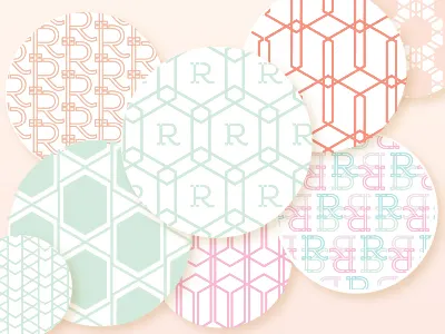 Rebrand Pattern Exploration pattern seamless swatches