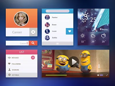 Ui Kit app design photoshop ui uikit